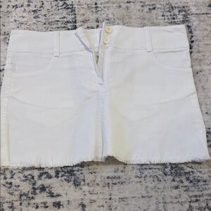 Women's White Jean Shorts